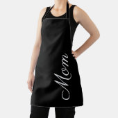 MOMモダン白黒スクリプト(M) パーソナライズされた エプロン (インサイチュ)