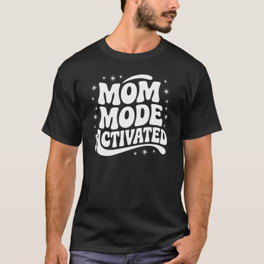 Momモード:アクティブ化 – すべてのシステムの実行 tシャツ (正面)