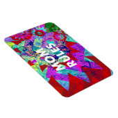 MOMルールカラフルフローラ母の日の贈り物 マグネット (右側)