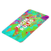 MOMルールカラフルフローラ母の日ギフトティール(緑がかった色) マグネット (左側)