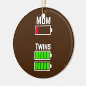 Mom低バッテリ充電 セラミックオーナメント (左)