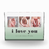 Mom写真パーソナライズされたブロックのギフト フォトブロック (正面)