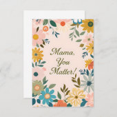 Mom勇気付けられるカード サンキューカード (正面/裏面)