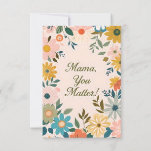 Mom勇気付けられるカード サンキューカード