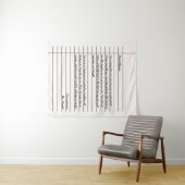 Mom向けモダン手書きノート紙 タペストリー (インサイチュ(横))