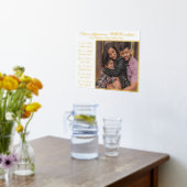 MOM妊娠最高の発表お母さんの日の金ゴールド 箔ポスター (レイダウン (キッチン))