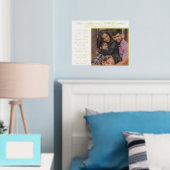 MOM妊娠最高の発表お母さんの日の金ゴールド 箔ポスター (インサイチュ (寝室))