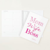 Mom妻ボスタイポグラフィ名前の追加 プランナー手帳 (ディスプレー)