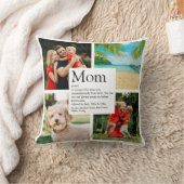 Mom定パーソナライズされた義4フォトコラージュ クッション (ブランケット)
