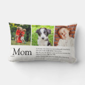 Mom定モダン義引用文3 Photo Collage ランバークッション (裏面)