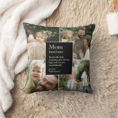 Mom定義おもしろいと心のこもった家族写真 クッション (ブランケット)
