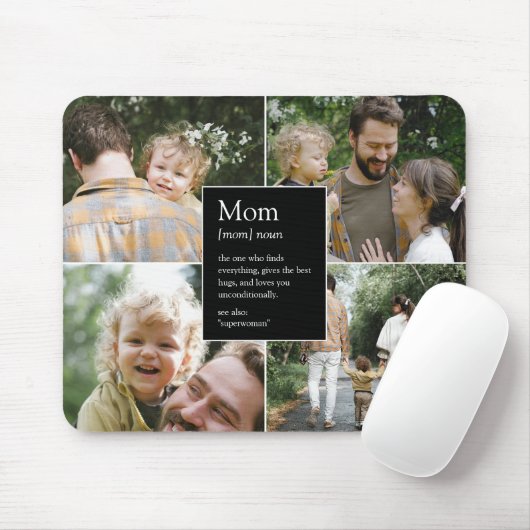 Mom定義おもしろいと心のこもった家族写真 マウスパッド (マウス)