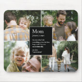 Mom定義おもしろいと心のこもった家族写真 マウスパッド (正面)