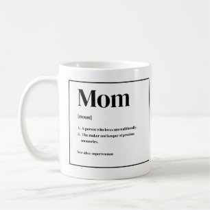 Mom定義マグ コーヒーマグカップ