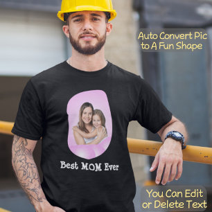 MOM家族最高のの写真をアップロードする Tシャツ