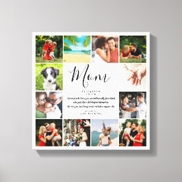 Mom引用文スエレガントクリプト12フォトコラージュ キャンバスプリント