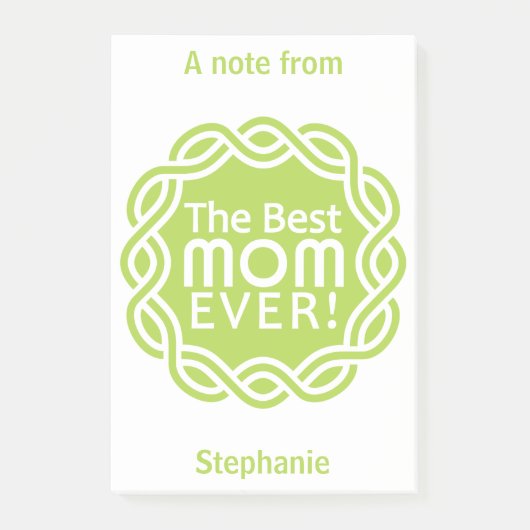 MOM最高のの名前をカスタムするとカラーのポストイットに関する注意事項 ポストイット (正面)