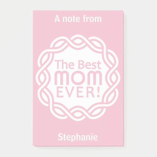 MOM最高のの名前をカスタムするとカラーのポストイットに関する注意事項 ポストイット (正面)