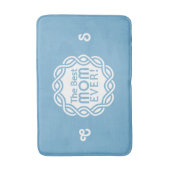 MOM最高の名前をカスタムする&モノグラム浴場マット バスマット (正面縦)