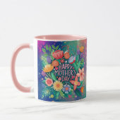 MOM最高の母の日のギフトパーソナライズされた子供の名前 マグカップ (左)