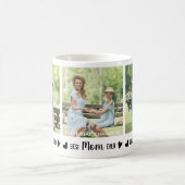 MOM最高の Everカスタム 3 Photo Collage Mother's Day コーヒーマグカップ (中央)