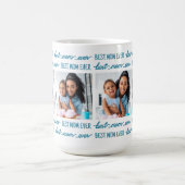 MOM最高の Everカスタム 4 Photo Collage Mother's Day コーヒーマグカップ (中央)