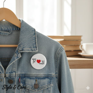 MOM最高の Ever Button - A Pin of Love for Mom 缶バッジ