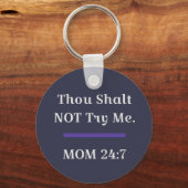 MOM皮肉おもしろいことわざ キーホルダー (正面)