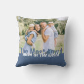 Mom編集可能文字オーバーレイ2 Photo両面 クッション (裏面)