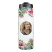 MOM花パーソナライズされた母の日の写真 タンブラー (正面)