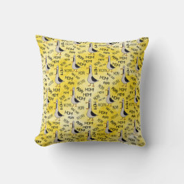 Mom装飾用クッション16"x16"の呼び出し クッション