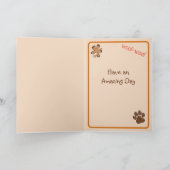 Mom誕生日からDog Card カード (内部)
