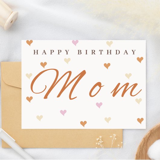 Mom誕生日カード 招待状