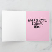 MOM誕生日ツリーフォレストファンタジーグリーティングカード カード (内部)