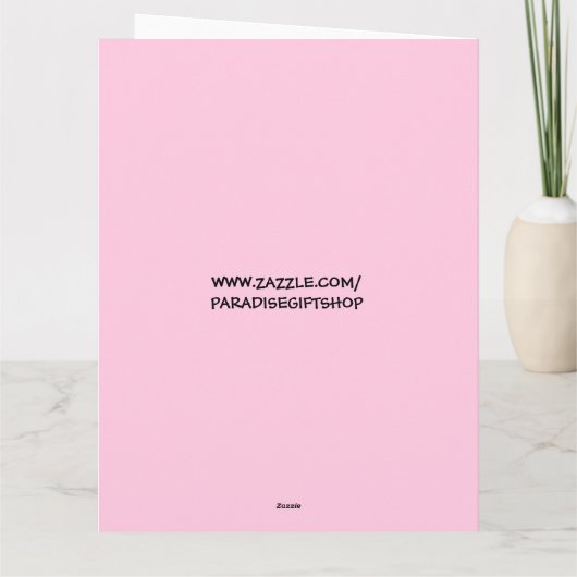 MOM誕生日ツリーフォレストファンタジーグリーティングカード カード (裏面)