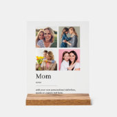 Mom辞書定義フォトコラージュ アクリルサイン (正面)