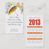 Mom通話カードアンブレラ2013カレンダーテンプレート コーリングカード (正面/裏面)