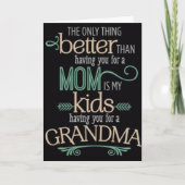 「MOM」および「BANNAR」の「MOTHER'S DAY」最高のを参照。 カード (正面)