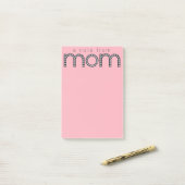 Mom きらきら光る Post-Itノートパッド ポストイット (デスク上)