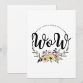 「MOM」を逆さまにすると「WOW」になる! シーズンカード (正面/裏面)