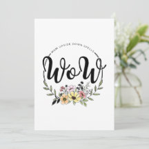 「MOM」を逆さまにすると「WOW」になる!