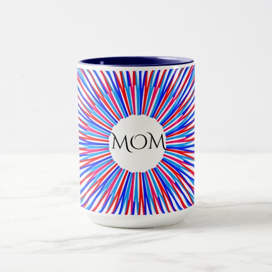 "MOM"コーヒーまたは紅茶2トンのマグカップ。 マグカップ (中央)
