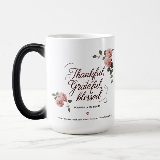 Mom -シンプルエレガントScript | 魔法マグカップ15oz モーフィングマグカップ (左)