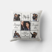 MOM スタイリッシュ Monogram 5パーソナライズされたフォトコラージュ クッション (裏面)