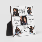 MOM スタイリッシュ Monogram 5パーソナライズされたフォトコラージュ フォトプラーク (正面)