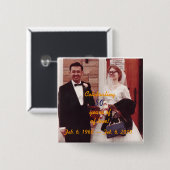 MOM &パパ50周年記念ボタン 缶バッジ (正面&裏面)