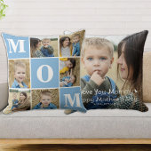 MOM パーソナライズされた 7フォトコラージュ母の日 クッション