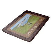 Mom パーソナライズされた Brown向けHappy Retiment Gives バスマット (アングル)