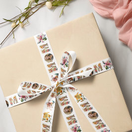 MOM パーソナライズされた Mothers Day花写真リボン サテンリボン