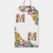 MOM パーソナライズされた Mothers Day花写真 ギフトタグ (正面)